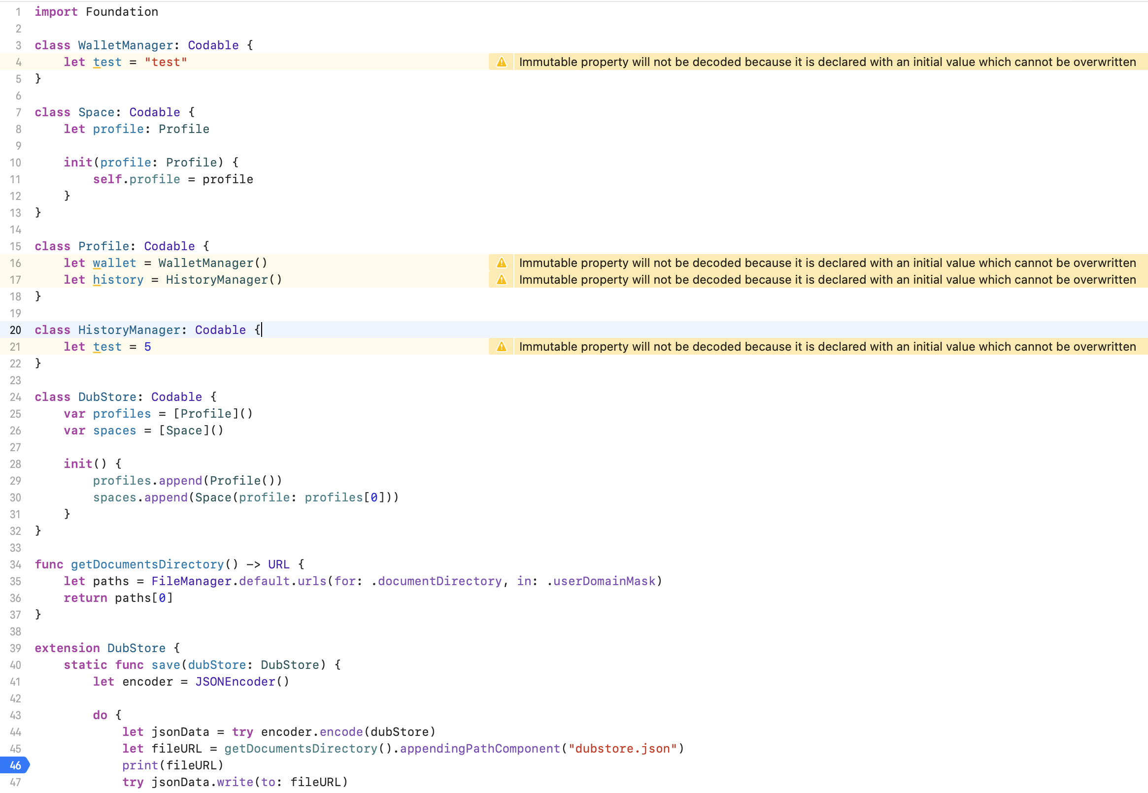 Data Persistence Test